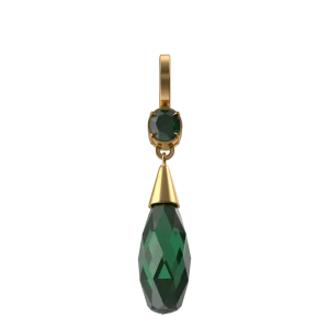 Green Crystal Earring