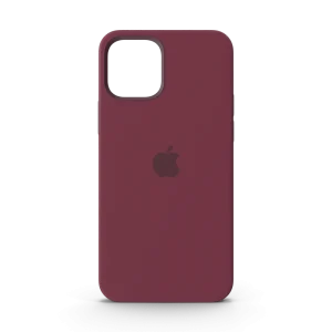 iPhone 12 Silicone Case with MagSafe Plum